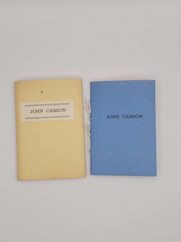 John Carson; or, The Stranger in Their Midst