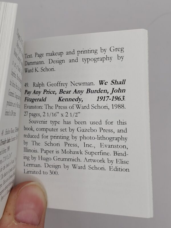 Miniature Books Published by The Press of Ward Schori - Image 3