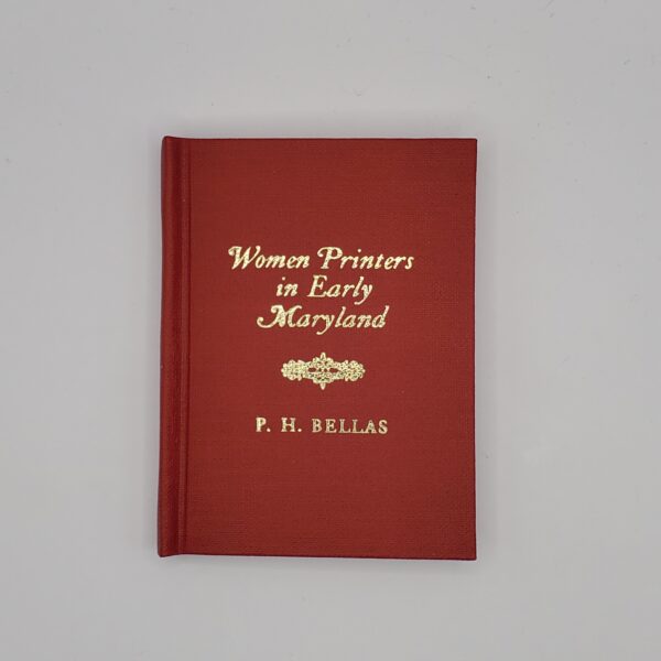 Women Printers in Early Maryland