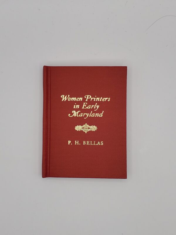 Women Printers in Early Maryland