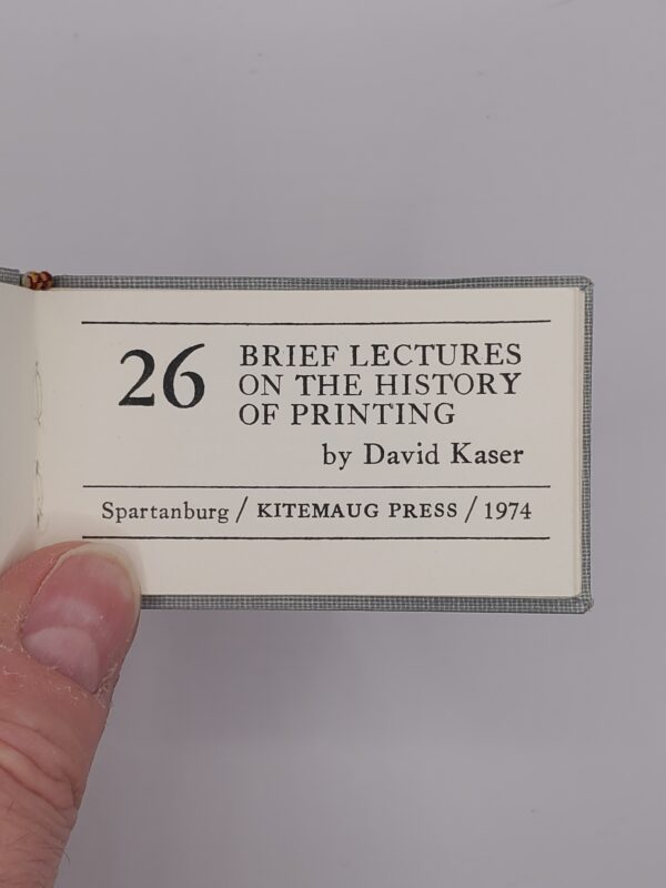 26 Brief Lectures On The History Of Printing - Image 2