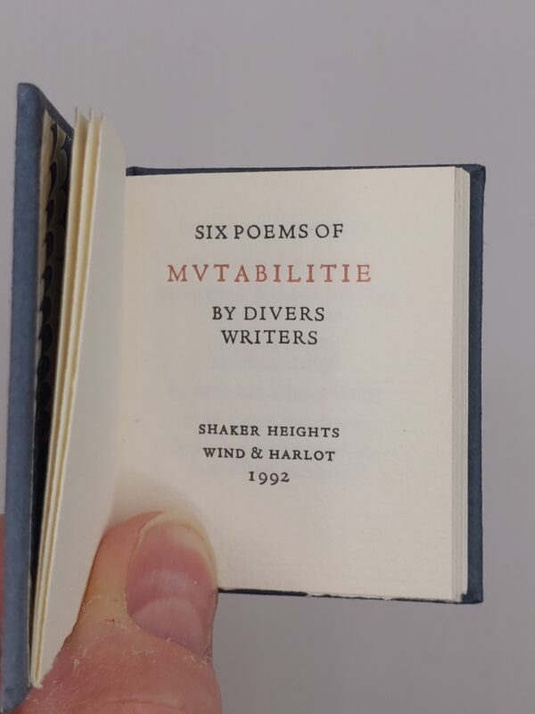 Six Poems of MVTABILITE by Divers Authors - Image 2