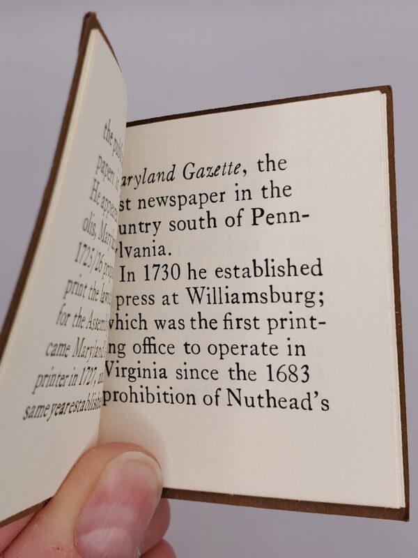 William Parks, Williamsburg Printer - Image 3