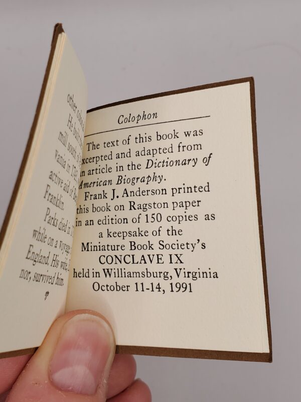 William Parks, Williamsburg Printer - Image 4