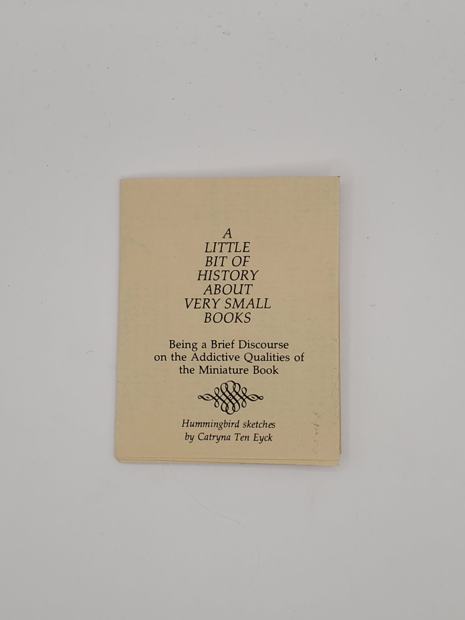 A Little Bit of History About Very Small Books