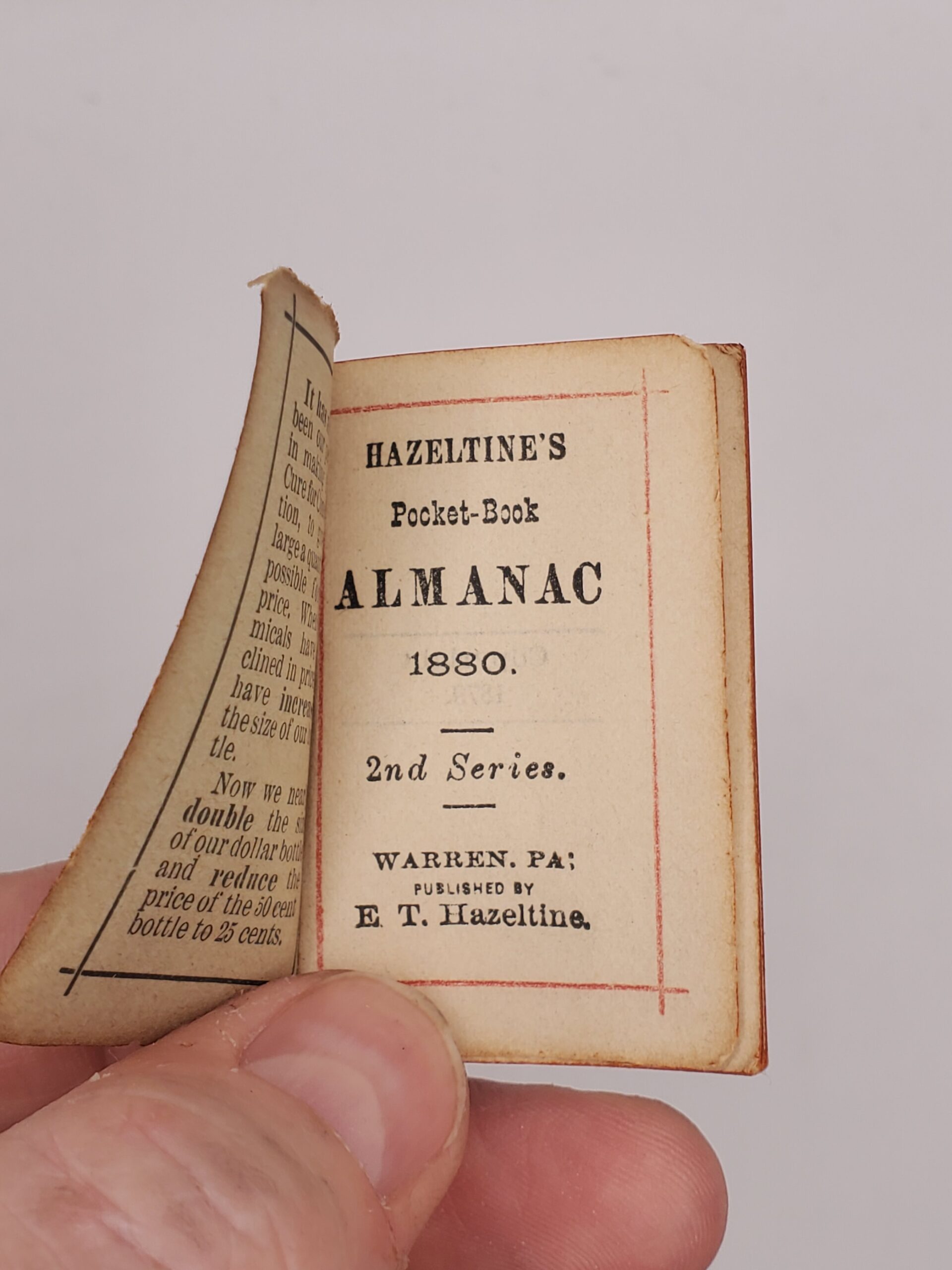 Hazeltine's Pocket-Book Almanac 1880 - Image 2
