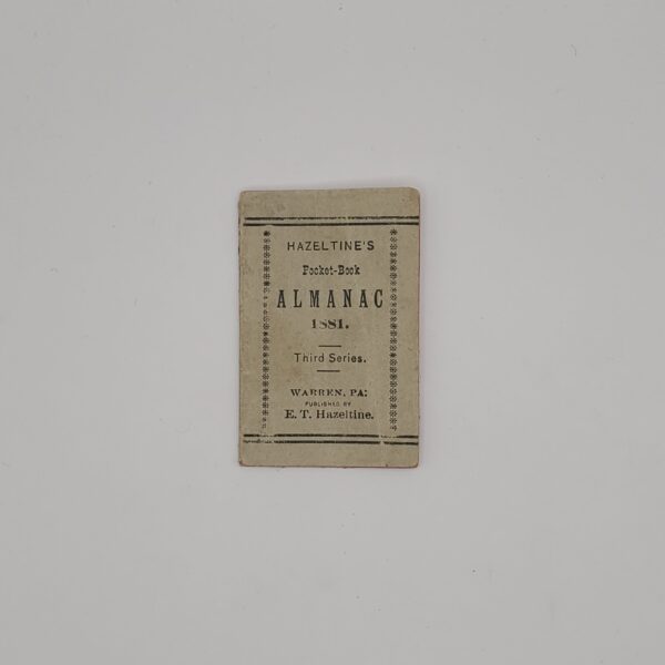 Hazeltine's Pocket-Book  Almanac 1881