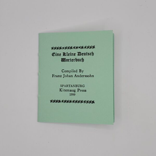 Eine Kleine Deutsch Worterbuch